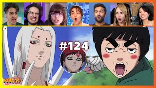 Naruto Episode 124 | Rock Lee Drunken Fist! | Reaction Mashup ナルト