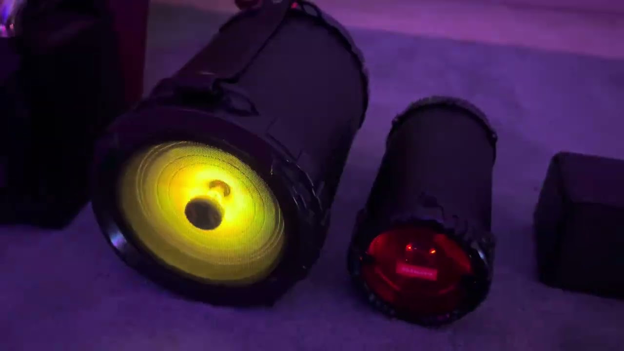 All of my speakers in the dark