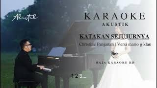 Karaoke Katakan Sejujurnya - Christine Panjaitan Versi Mario G Klau (Akustik) | RKHd