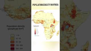 Population Density in Africa #maps #africa #population