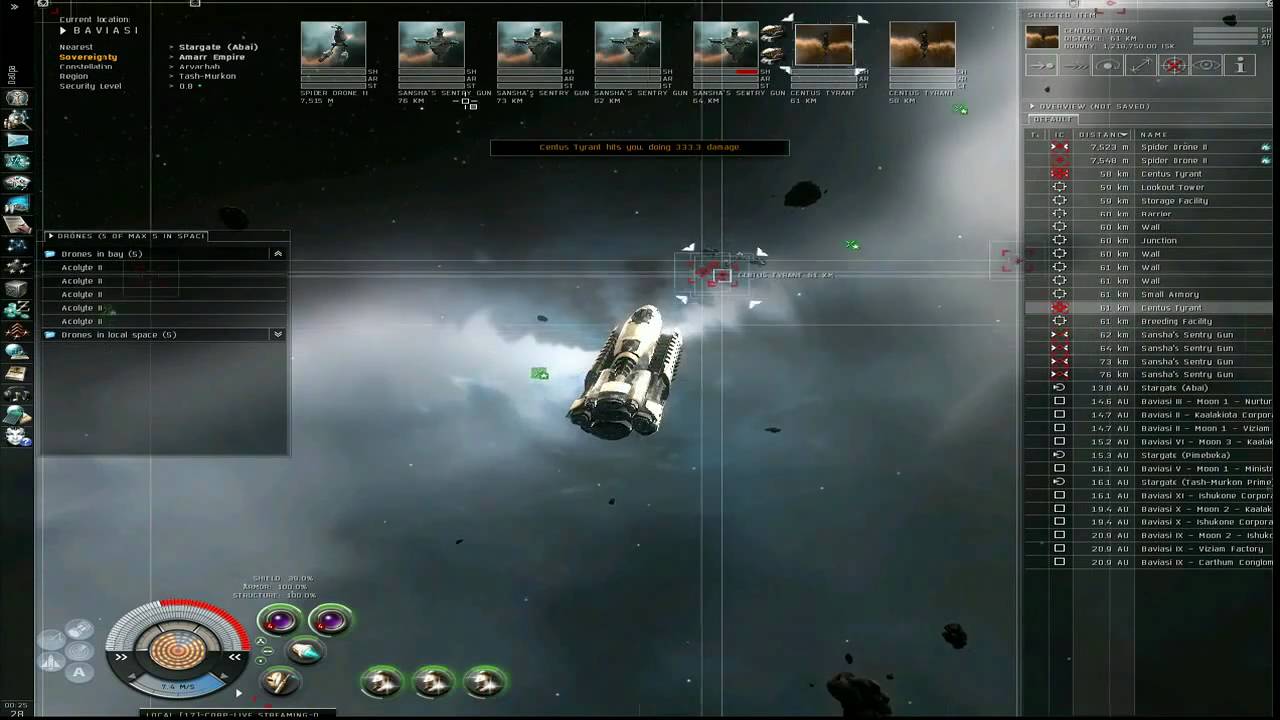 EVE Online Duo of Death Sansha Level 4 Mission part 1 - YouTube