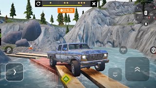 Driving Pickup Truck On Difficult Tracks | Off Road 4x4 Driving Simulator Android Gameplay HD screenshot 2