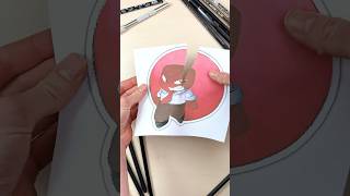 Amazing Paper Craft Trick with Anger by Inside Out 🔥#insideout #insideout2 #papercraft #trick #wow