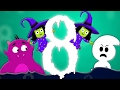 Dez na a cama | berçário Rima | Scary Kids Song | Kids Halloween | Number Song | Ten In The Bed