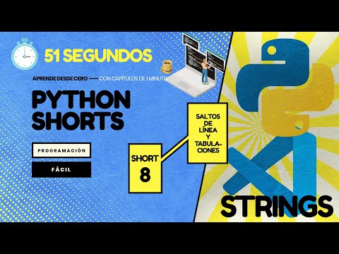 SALTOS de LÍNEA y TABULACIONES en strings - Python en 1 minuto CP8