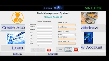 bank management system  in C# demo
