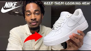 HOW TO KEEP CLEAN AIR FORCE 1 AND REDUCE CREASING OVERTIME (Best Method For Weekly Wear)
