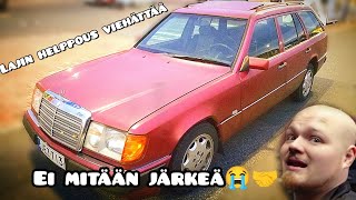 s124 300D "pienellä" laitolla leimalle #mercedesbenz #s124 #w124 #om603 #ympärisrörikos