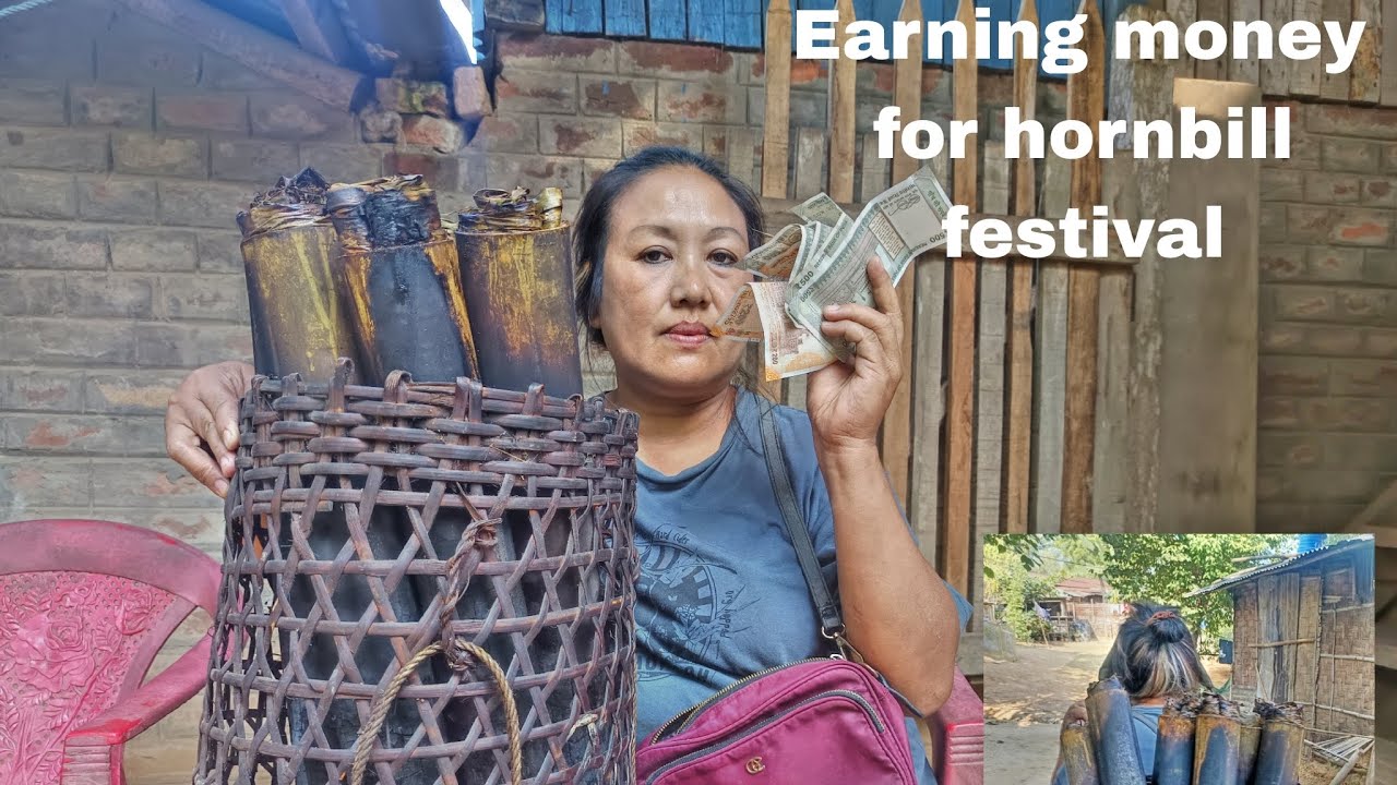 Selling pongsen in a hurry to visit hornbill festival 😥🤑||