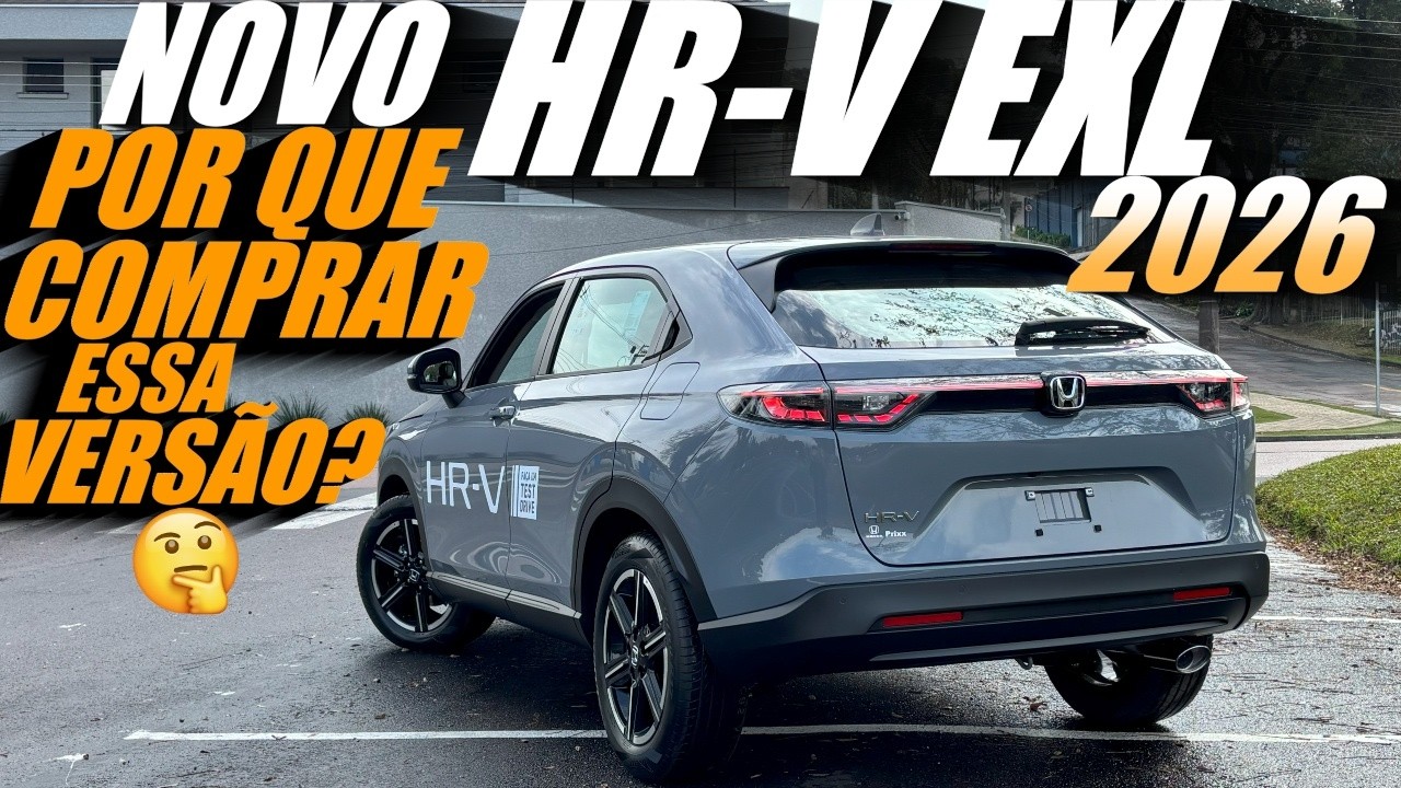 NOVO HONDA HR-V EXL 2026 - Versão Custo-Benefício! Todas as Mudanças, 0 a 100 e muito mais!