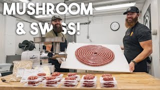 How to Make Gourmet Deer Mushroom & Swiss Burgers and Bratwursts DIY at home!