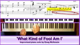 Video thumbnail of "'What Kind of Fool Am I' - jazz piano tutorial"