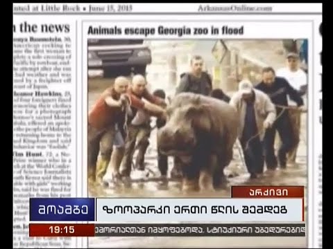 ზოოპარკი სტიქიიდან ერთი წლის შემდეგ