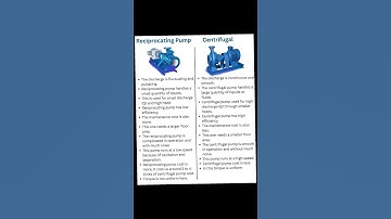 Reciprocating vs Centrifugal Pump