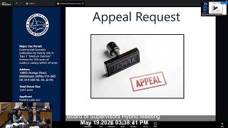 Board of Supervisors Tues Mtg 05-19-26 · Planning Commission’s Approval of Major Use Permit Appeal