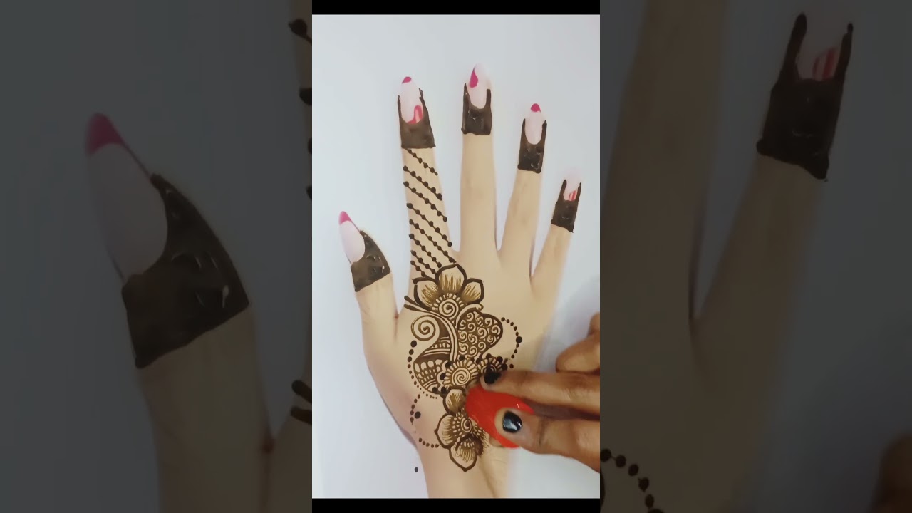 simple and easy mehndi design tricky mehndi design 