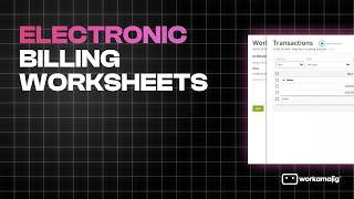 Electronic Billing Worksheets
