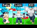 DIVENTO da FIGLIO a BIG MUSCOLOSO su ROBLOX ITA!!