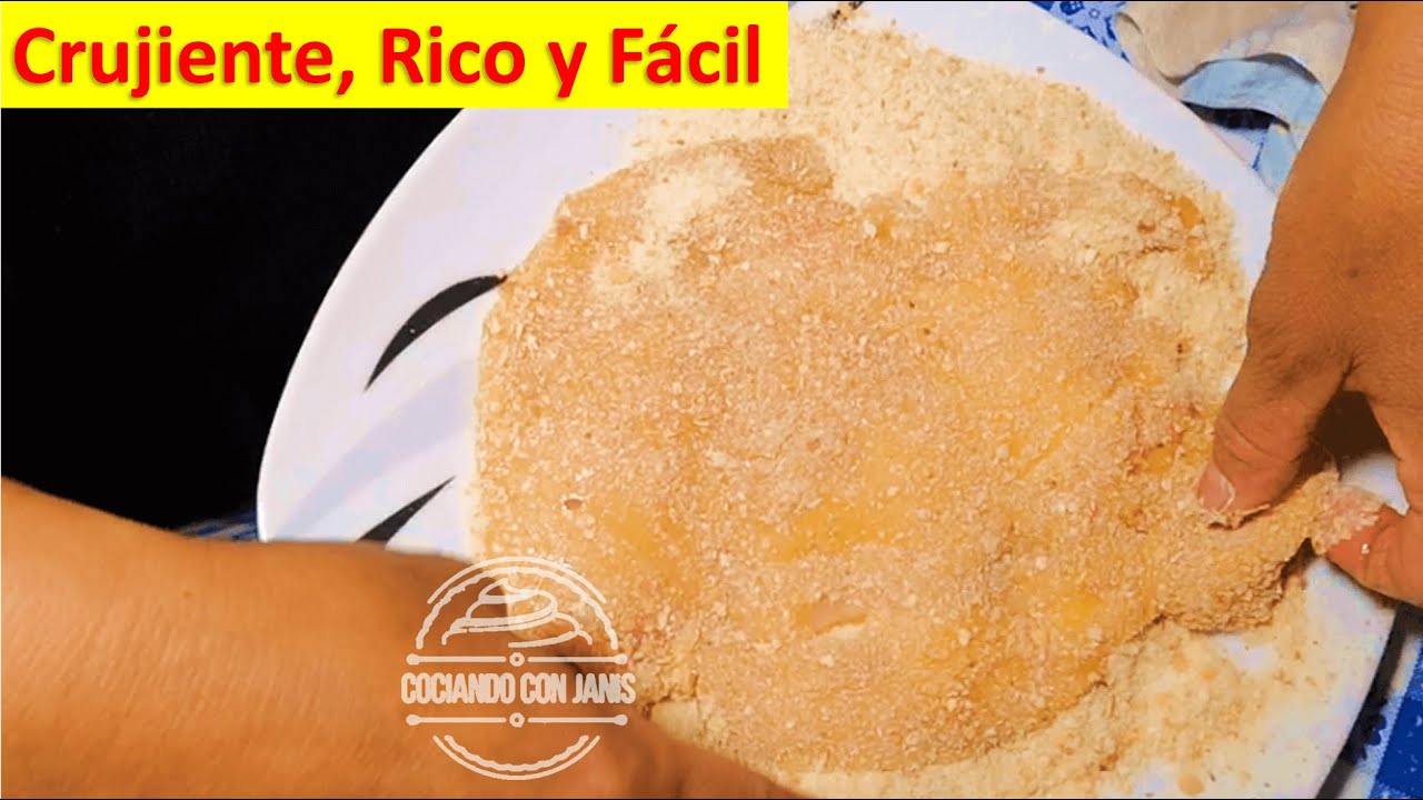 Como hacer 🐔 POLLO empanizado con PAN MOLIDO