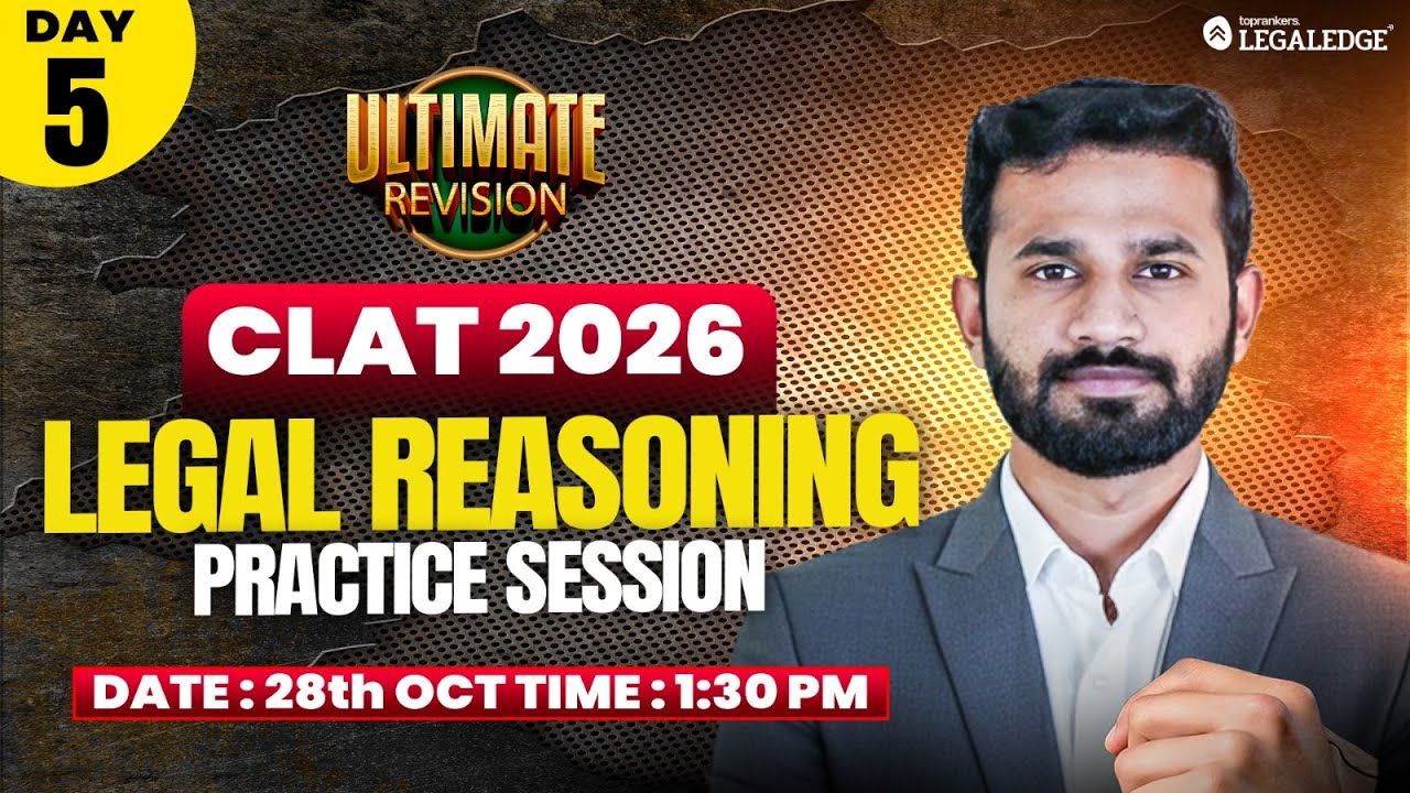 CLAT 2026 | Legal | Practice Session | Ultimate Revision | Adhar Sir ...