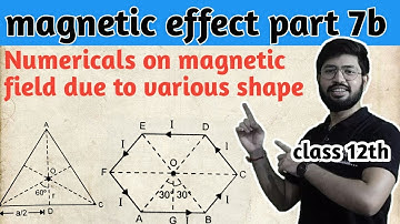 Msgnetic effect Part 7(b) Class 12th, NUmerical on Magnetic field due to Straight Conductor Abhishek