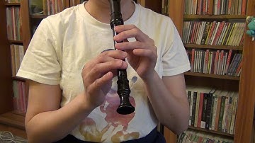 ABRSM Descant Recorder Exam Grade 1 (from 2018) C Major Arpeggio (Tongued-Slurred-Staccato)