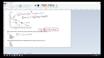 How to find consumer surplus on a monopoly graph and perfect price discrimination