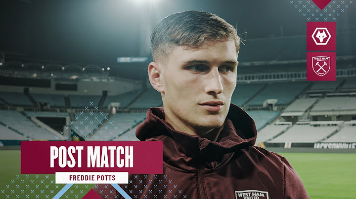 "It Was Tough Conditions" | Wolves 3-1 West Ham | Freddie Potts | Post Match Reaction