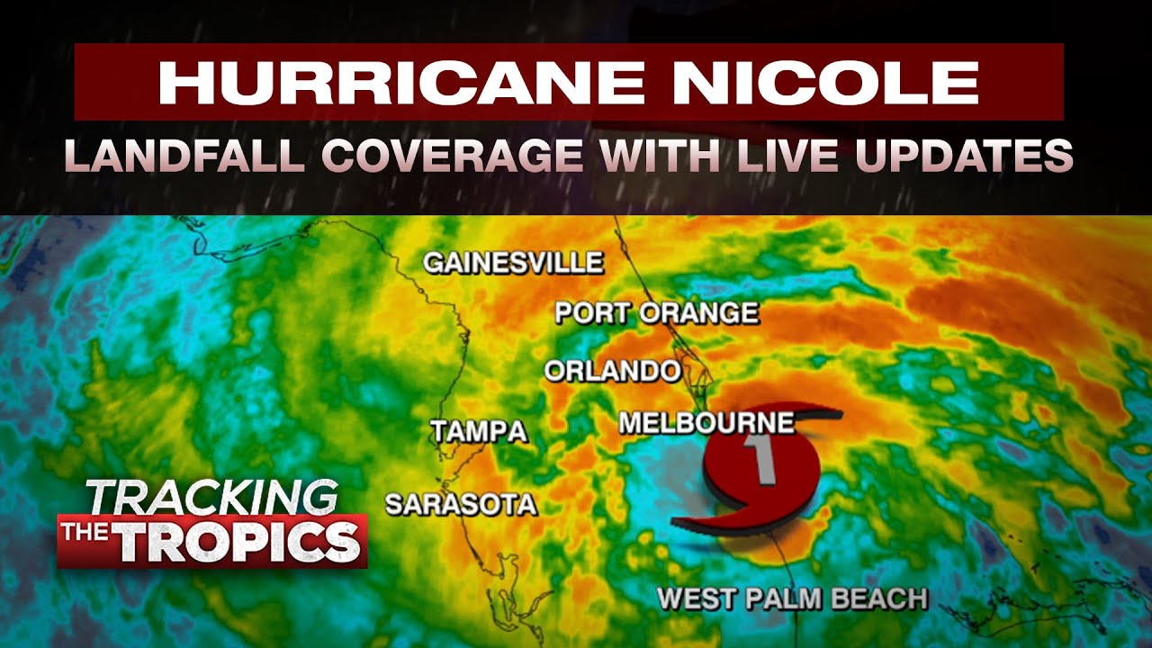 ⁣#BREAKING: Nicole Upgraded to Hurricane | Live Track, Interactive Landfall Coverage in Florida