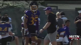 College Football Harrell disappointed by spring practice s intensity