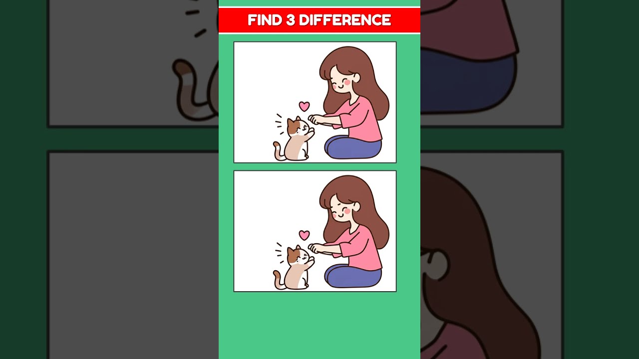 Can You Spot The 3 Differences Only 1 Shorts Games Difference Trending