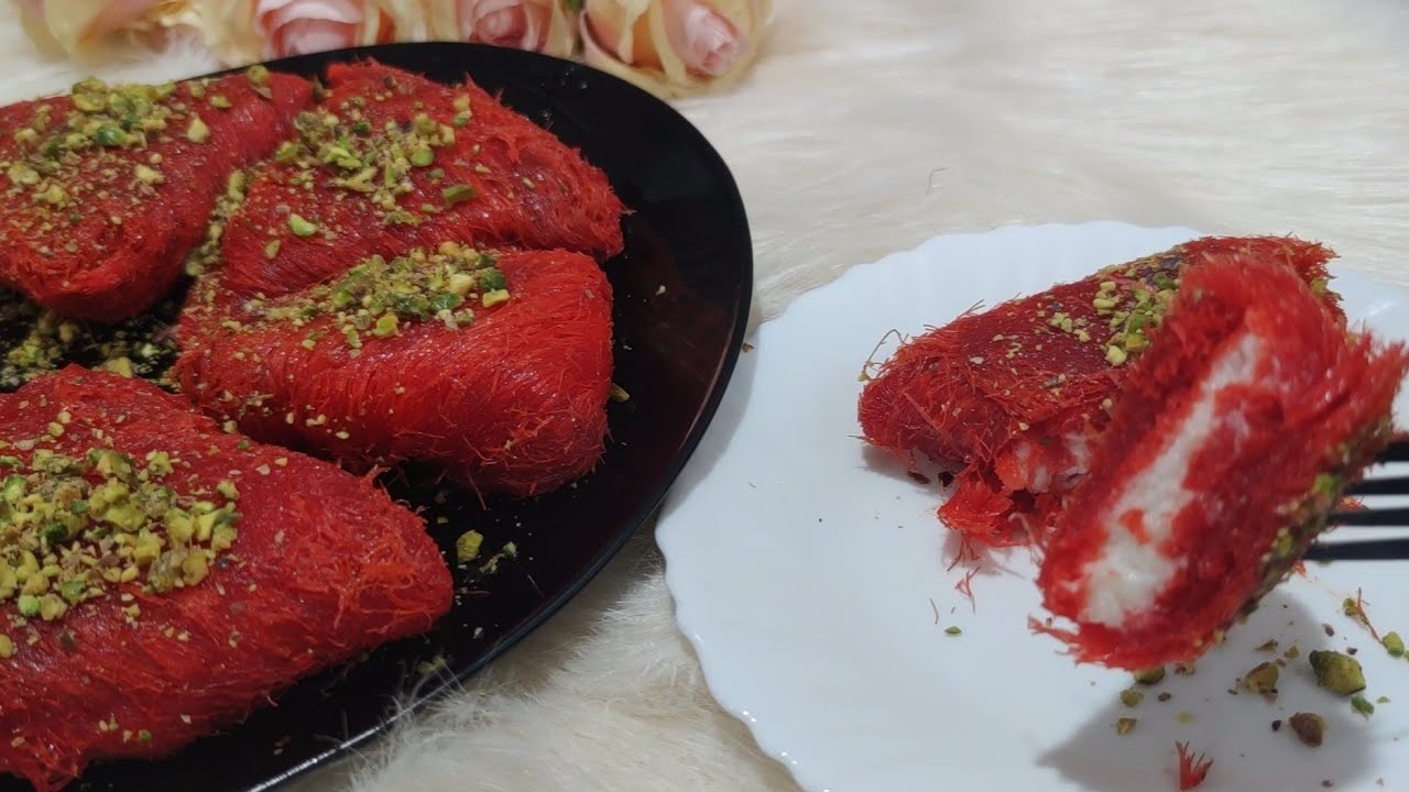 كنافة مثلثات بالقشطة(فيصلية) بدون فرن وبورما بالقشطة بالفرن ❗ وصفتين بفيديو واحد❗واسرار قشطة المحلات