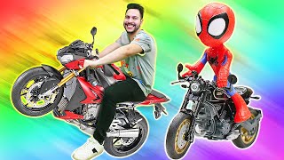 Aventuras de carros para niños de Spiderman.Juegos de reparar  coches. Taller de coches con Eduardo