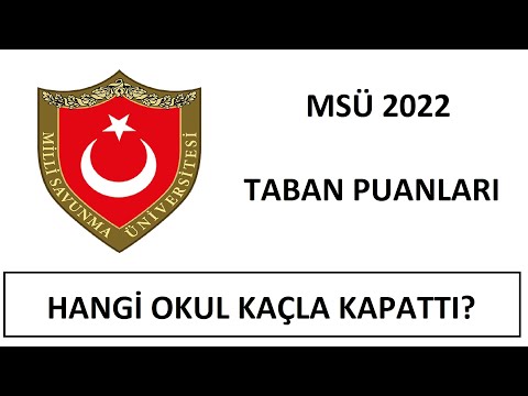 MSÜ 2022 TABAN PUANLARI AÇIKLANDI - HANGİ OKUL KAÇLA KAPATTI?