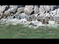 Магадан 2025 полет май берег моря река Окса волны камни DJI 20250601153942 0015 D