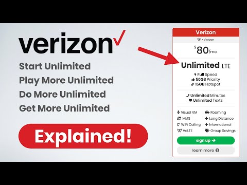 วีดีโอ: แผนไม่ จำกัด ใหม่ของ Verizon คืออะไร