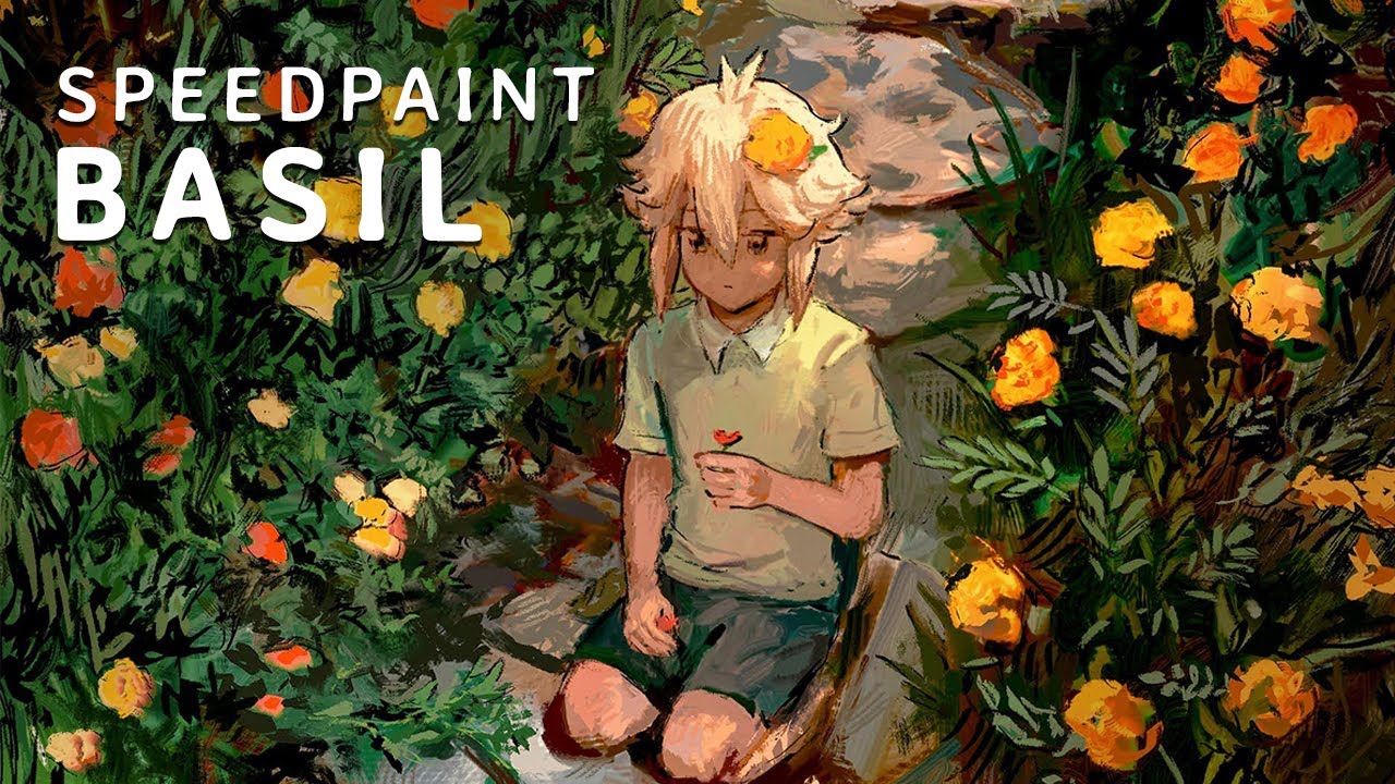 [SPEEDPAINT] OMORI Basil YouTube