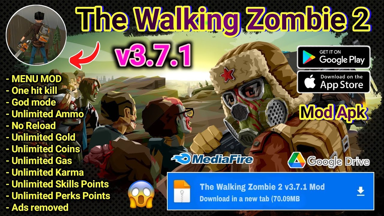 Update!! The walking zombie 2 mod apk versi terbaru || the walking ...