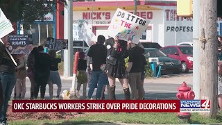Starbucks workers go on strike over pride decorations dispute