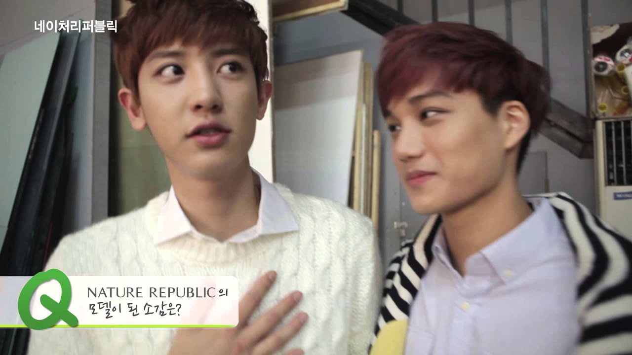 EXO与NATURE REPUBLIC欢乐坦白的采访及平面广告拍摄现场篇