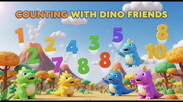 Counting with Dino Friends | Learn Numbers 1–10 with Cute Dinosaurs | Toon Beats Studio