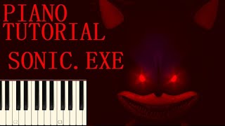 SONIC.EXE - HILL ACT 1 - Piano Tutorial 