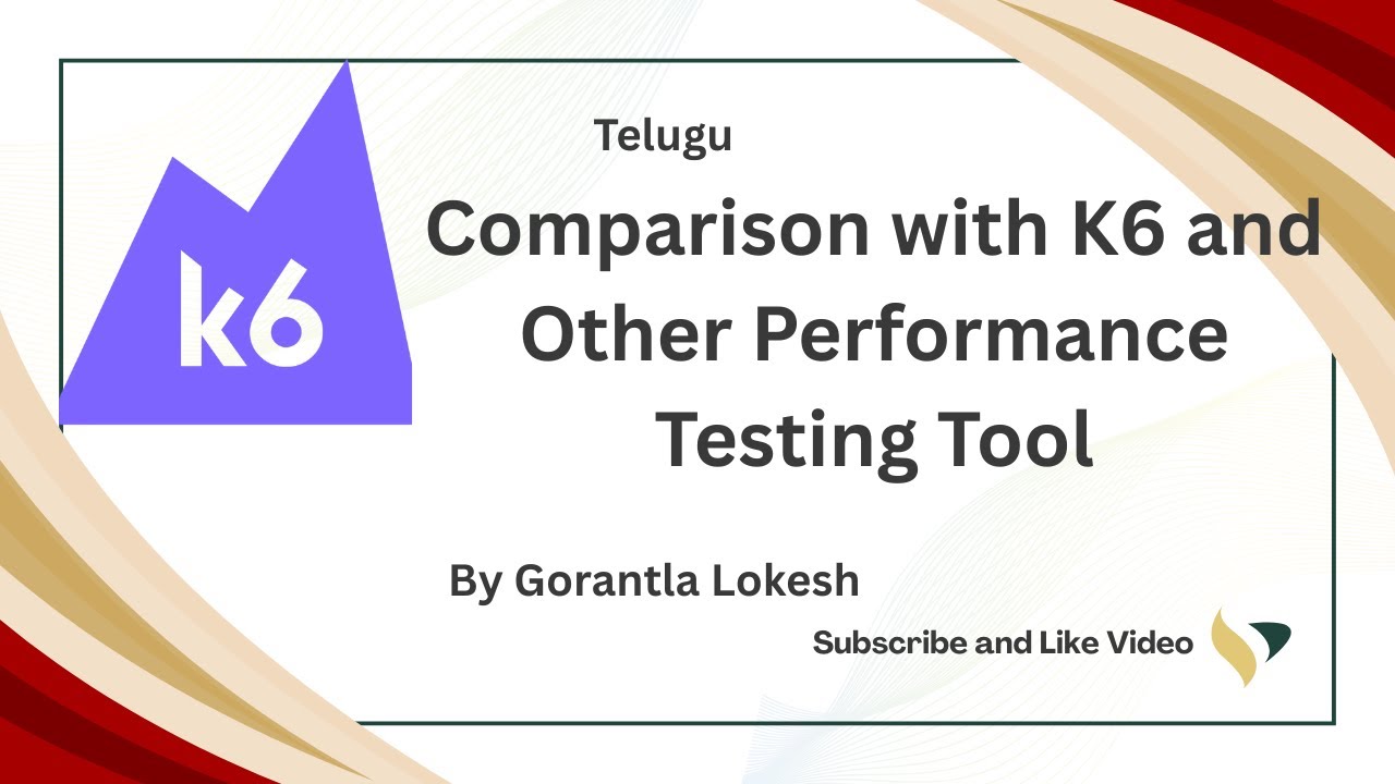 Part 2: Comparison with K6 and Other Performance Testing Tool | #telugu ...