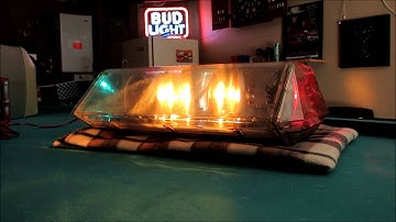 Code 3 XL Mini Lightbar with PAR36 Bulbs Clear
