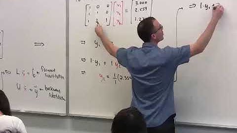Applied Linear Algebra, Lesson 15, Video 12: Forward Substitution in LU Solver