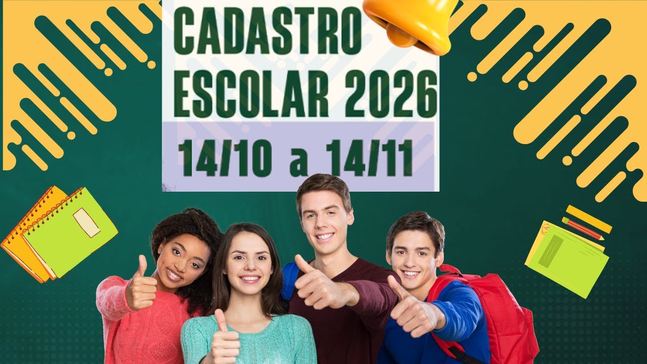 Cadastro Escolar 2026 SUCEM - YouTube