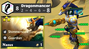 8 Dragonmancer 3 Star Nasus 1vs9 | TFT SET 7.5
