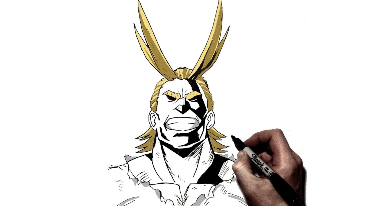 How To Draw All Might Easy