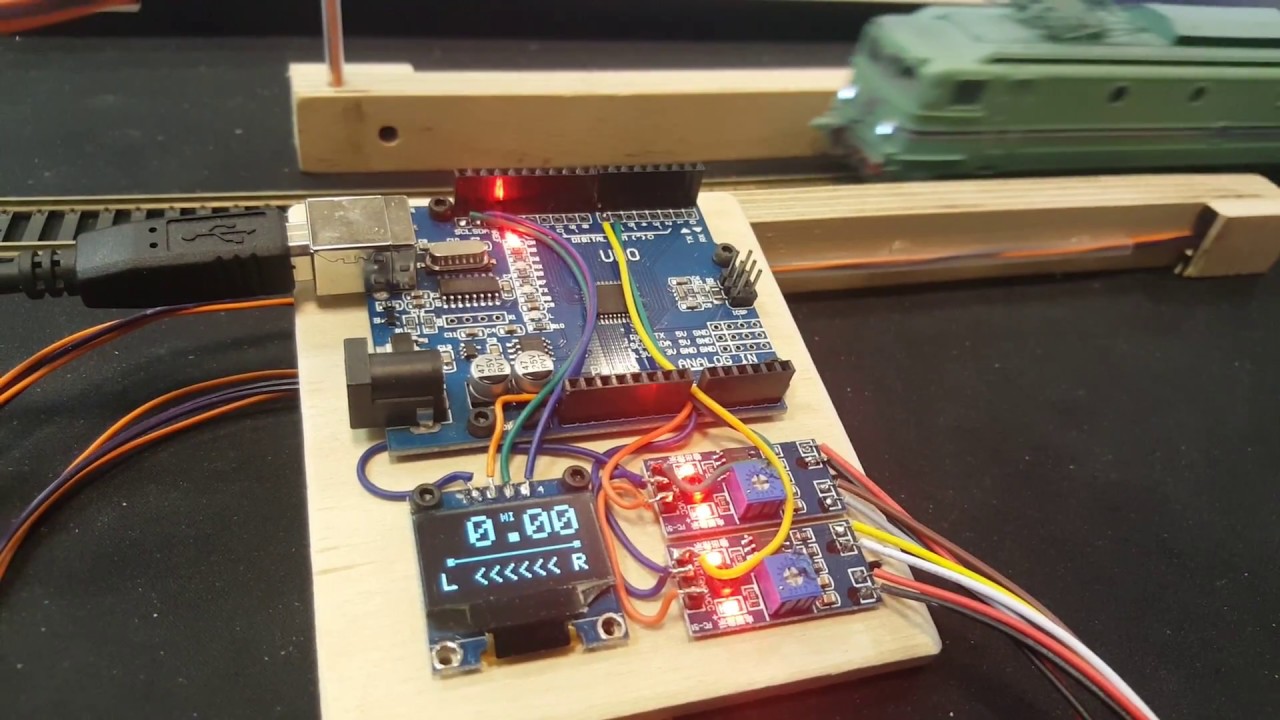 DIY Arduino Train Speed Measurement Device - YouTube