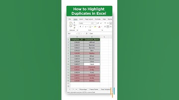 🔥 How to Highlight Duplicates in Excel #Shorts #Simplilearn